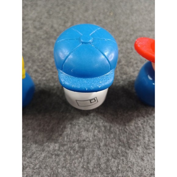 Vintage 1991 Fisher Price Little People School Bus Only Stop Sign Door Opens - Picture 13 of 16